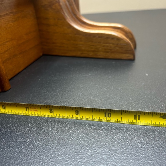 Vintage knick knack shelf / ledge - wood wall hanging decor - 16" across - Picture 9 of 12
